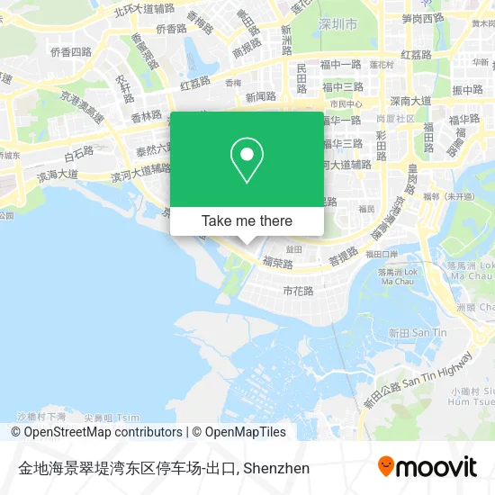 金地海景翠堤湾东区停车场-出口 map