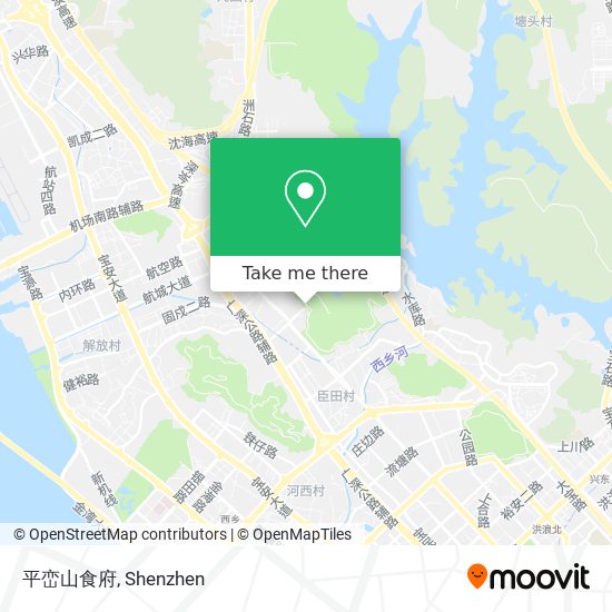 平峦山食府 map