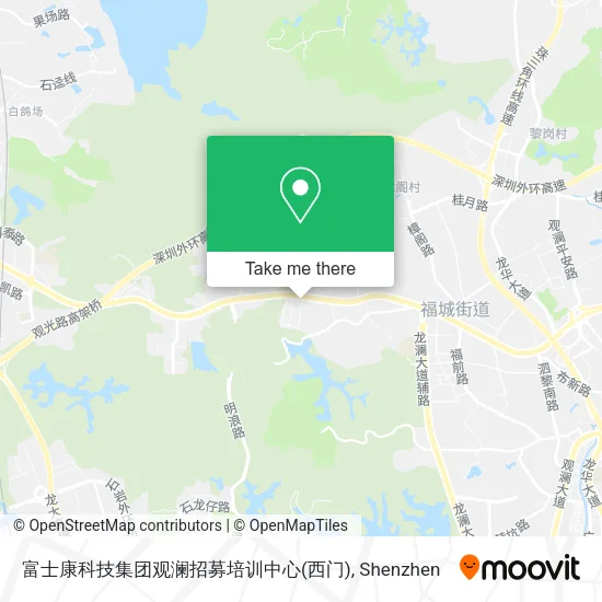 富士康科技集团观澜招募培训中心(西门) map