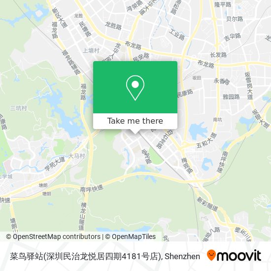 菜鸟驿站(深圳民治龙悦居四期4181号店) map