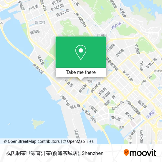 戎氏制茶世家普洱茶(前海茶城店) map