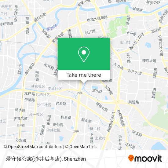 爱守候公寓(沙井后亭店) map