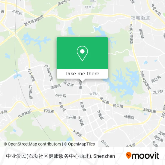 中业爱民(石坳社区健康服务中心西北) map