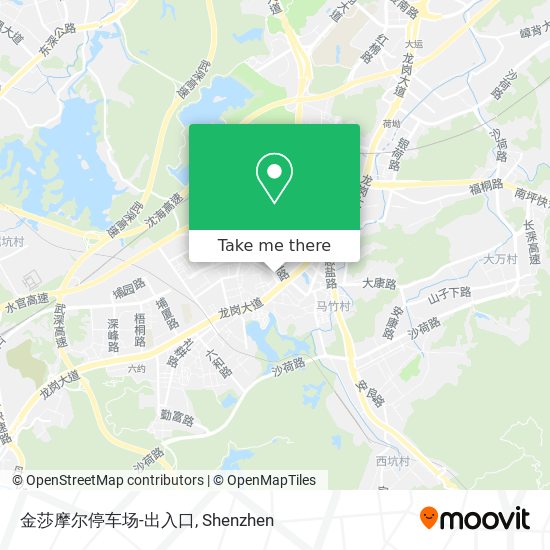 金莎摩尔停车场-出入口 map