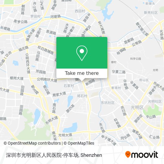 深圳市光明新区人民医院-停车场 map