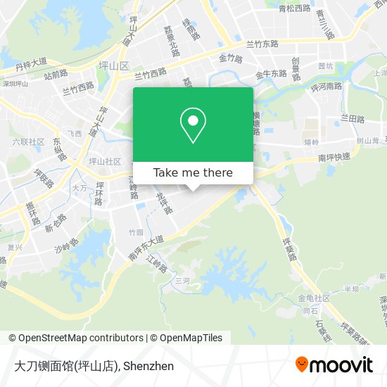 大刀铡面馆(坪山店) map