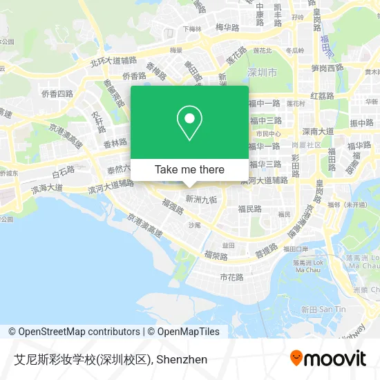 艾尼斯彩妆学校(深圳校区) map