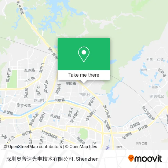 深圳奥普达光电技术有限公司 map