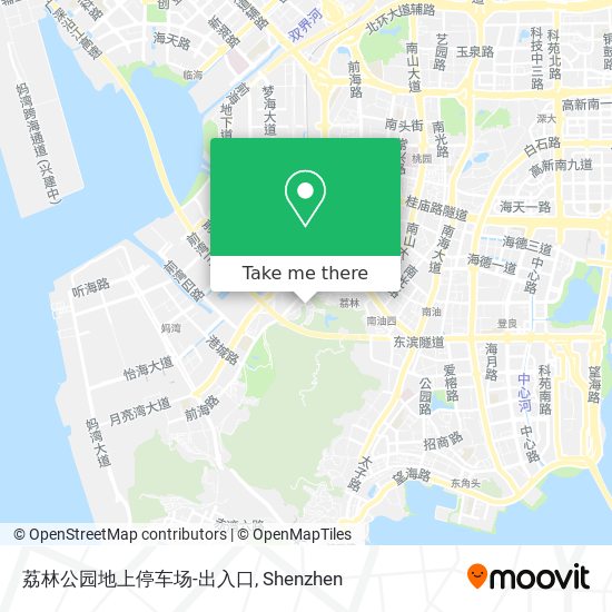 荔林公园地上停车场-出入口 map