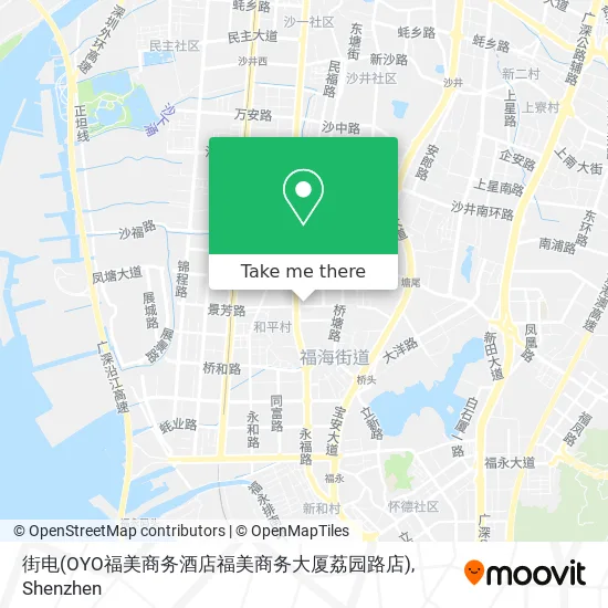 街电(OYO福美商务酒店福美商务大厦荔园路店) map