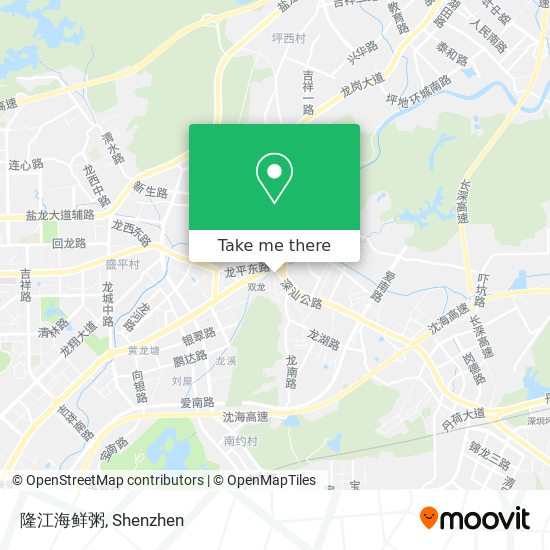 隆江海鲜粥 map