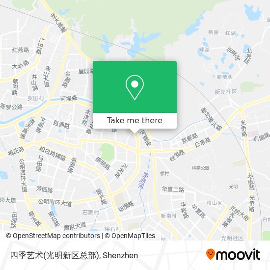 四季艺术(光明新区总部) map