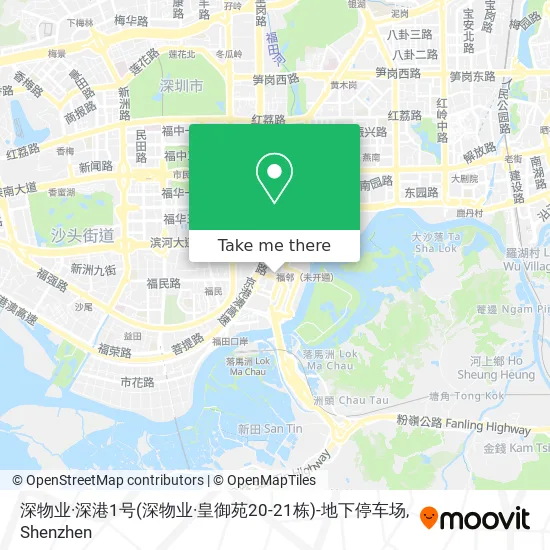 深物业·深港1号(深物业·皇御苑20-21栋)-地下停车场 map