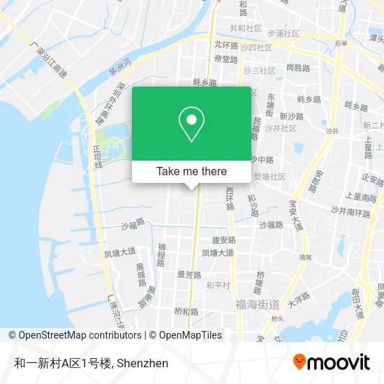 和一新村A区1号楼 map