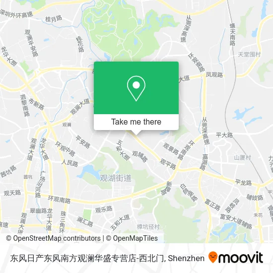 东风日产东风南方观澜华盛专营店-西北门 map