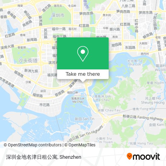 深圳金地名津日租公寓 map