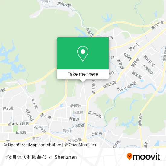 深圳昕联润服装公司 map
