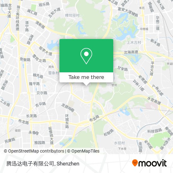 腾迅达电子有限公司 map