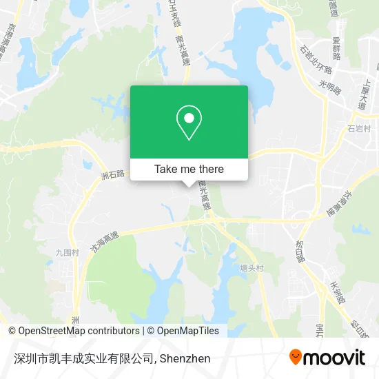 深圳市凯丰成实业有限公司 map
