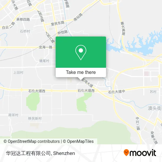 华冠达工程有限公司 map