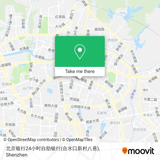 北京银行24小时自助银行(合水口新村八巷) map