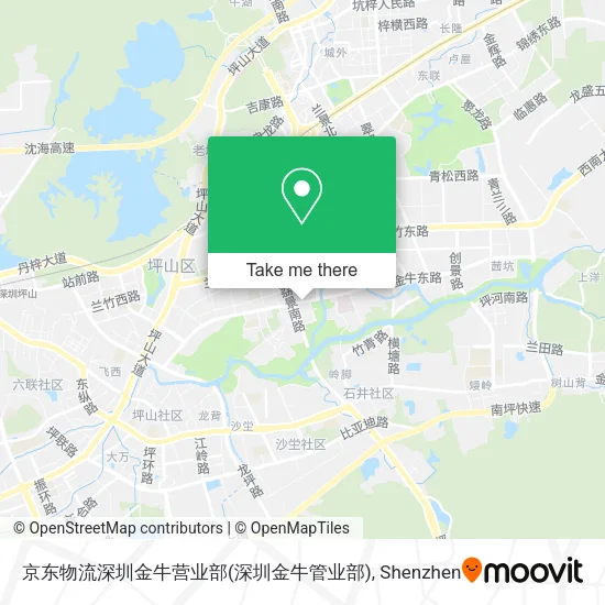 京东物流深圳金牛营业部(深圳金牛管业部) map