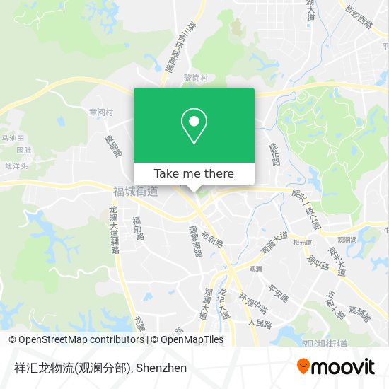 祥汇龙物流(观澜分部) map