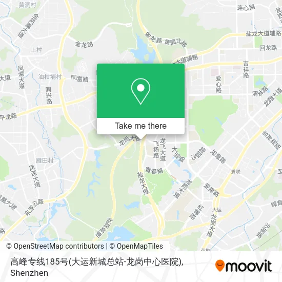 高峰专线185号(大运新城总站-龙岗中心医院) map