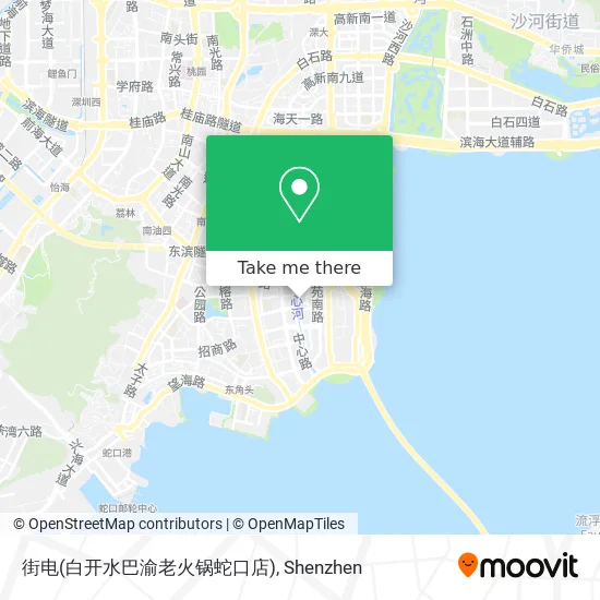 街电(白开水巴渝老火锅蛇口店) map