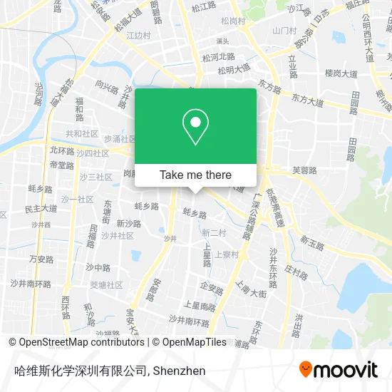 哈维斯化学深圳有限公司 map