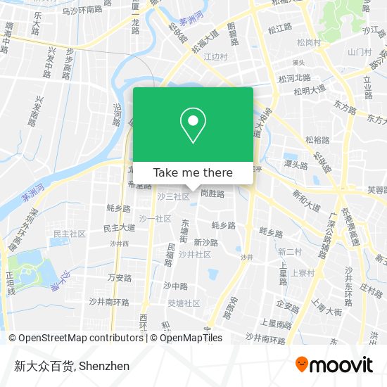 新大众百货 map