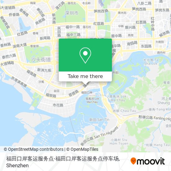 福田口岸客运服务点-福田口岸客运服务点停车场 map