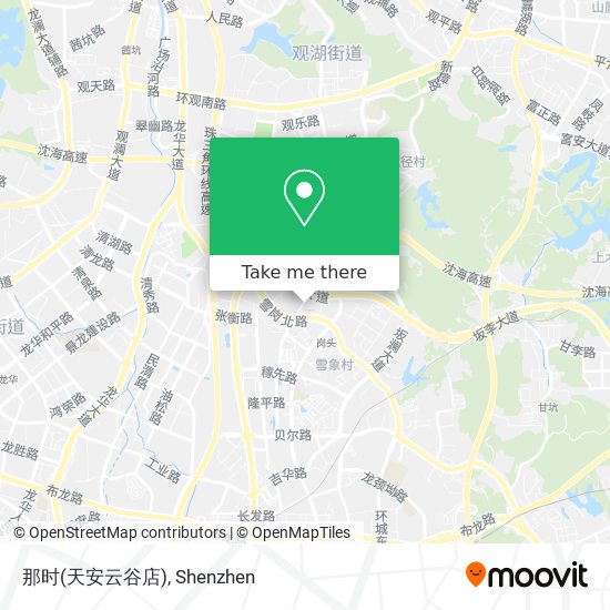 那时(天安云谷店) map