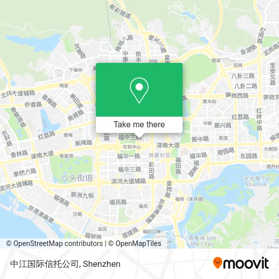 中江国际信托公司 map
