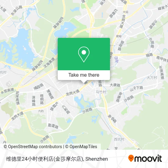 维德里24小时便利店(金莎摩尔店) map