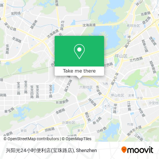 兴阳光24小时便利店(宝珠路店) map