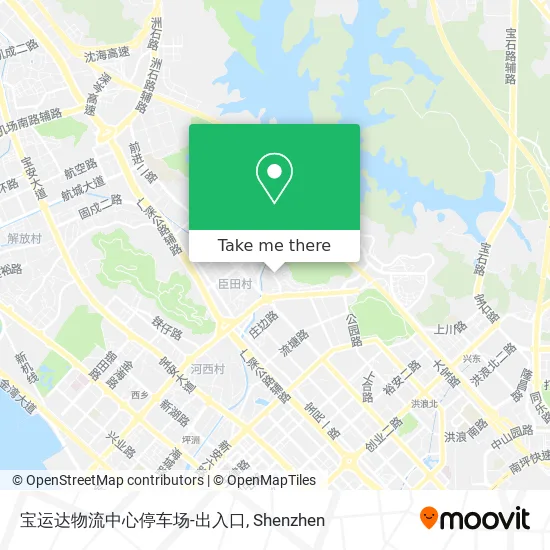 宝运达物流中心停车场-出入口 map