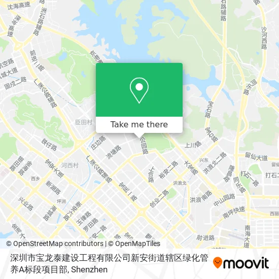 深圳市宝龙泰建设工程有限公司新安街道辖区绿化管养A标段项目部 map