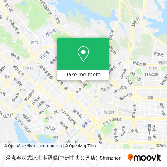 爱点客法式冰淇淋蛋糕(中洲中央公园店) map