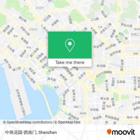 中商花园-西南门 map