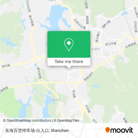 东海百货停车场-出入口 map