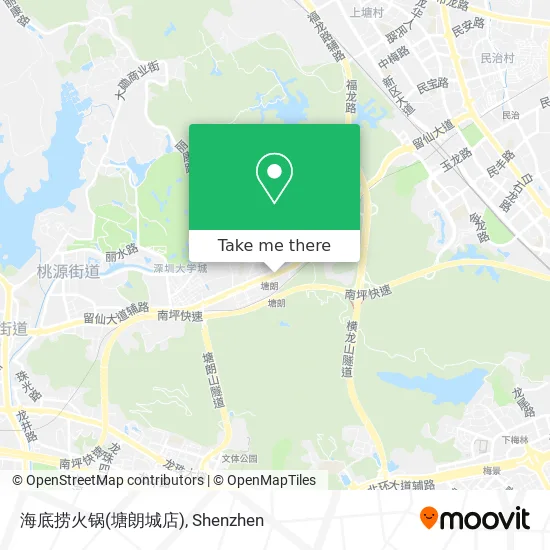海底捞火锅(塘朗城店) map