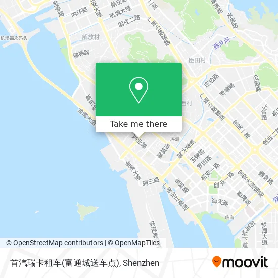 首汽瑞卡租车(富通城送车点) map