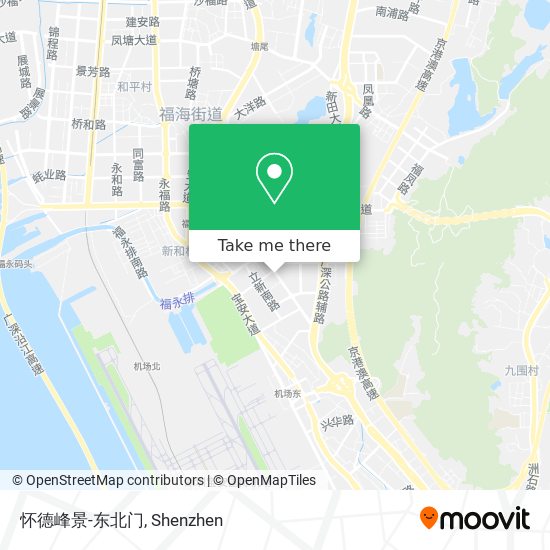 怀德峰景-东北门 map