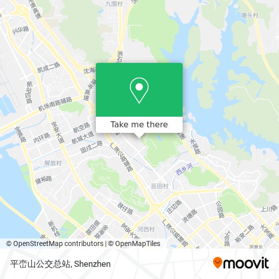 平峦山公交总站 map