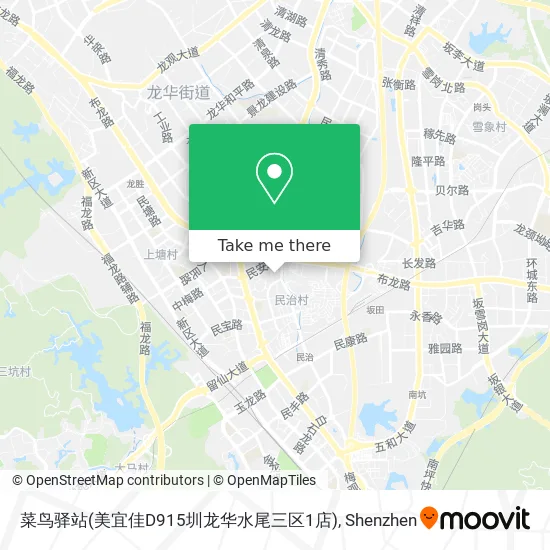 菜鸟驿站(美宜佳D915圳龙华水尾三区1店) map