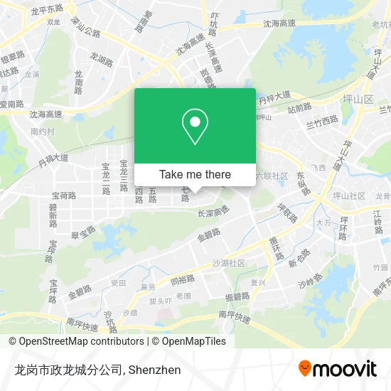 龙岗市政龙城分公司 map