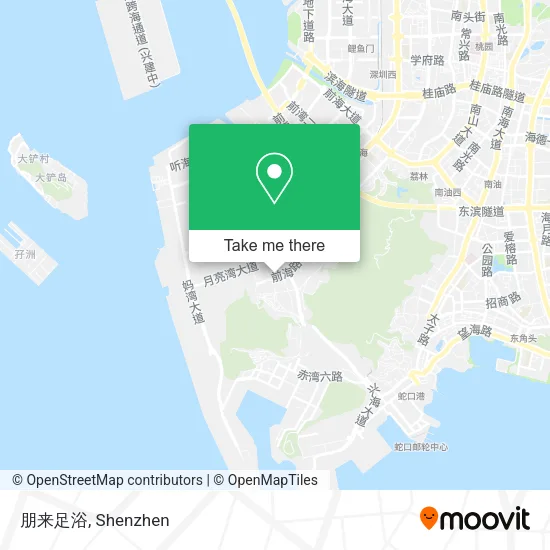 朋来足浴 map