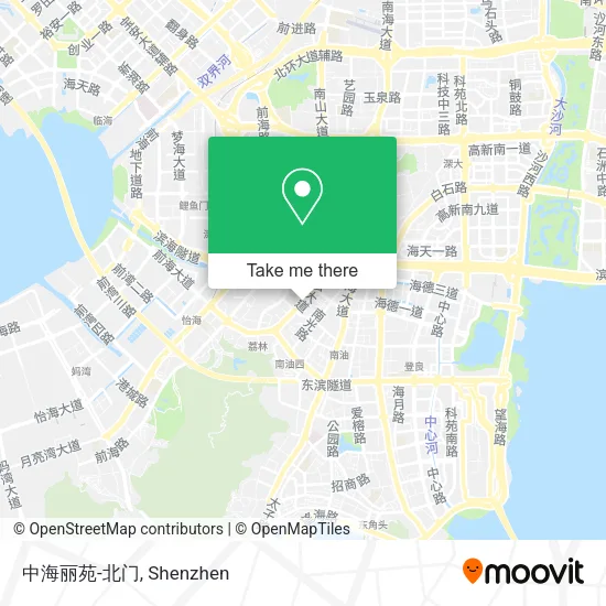 中海丽苑-北门 map