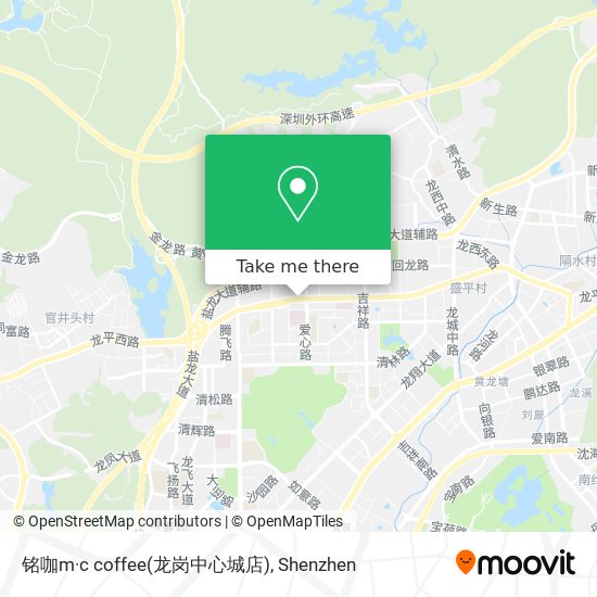 铭咖m·c coffee(龙岗中心城店) map